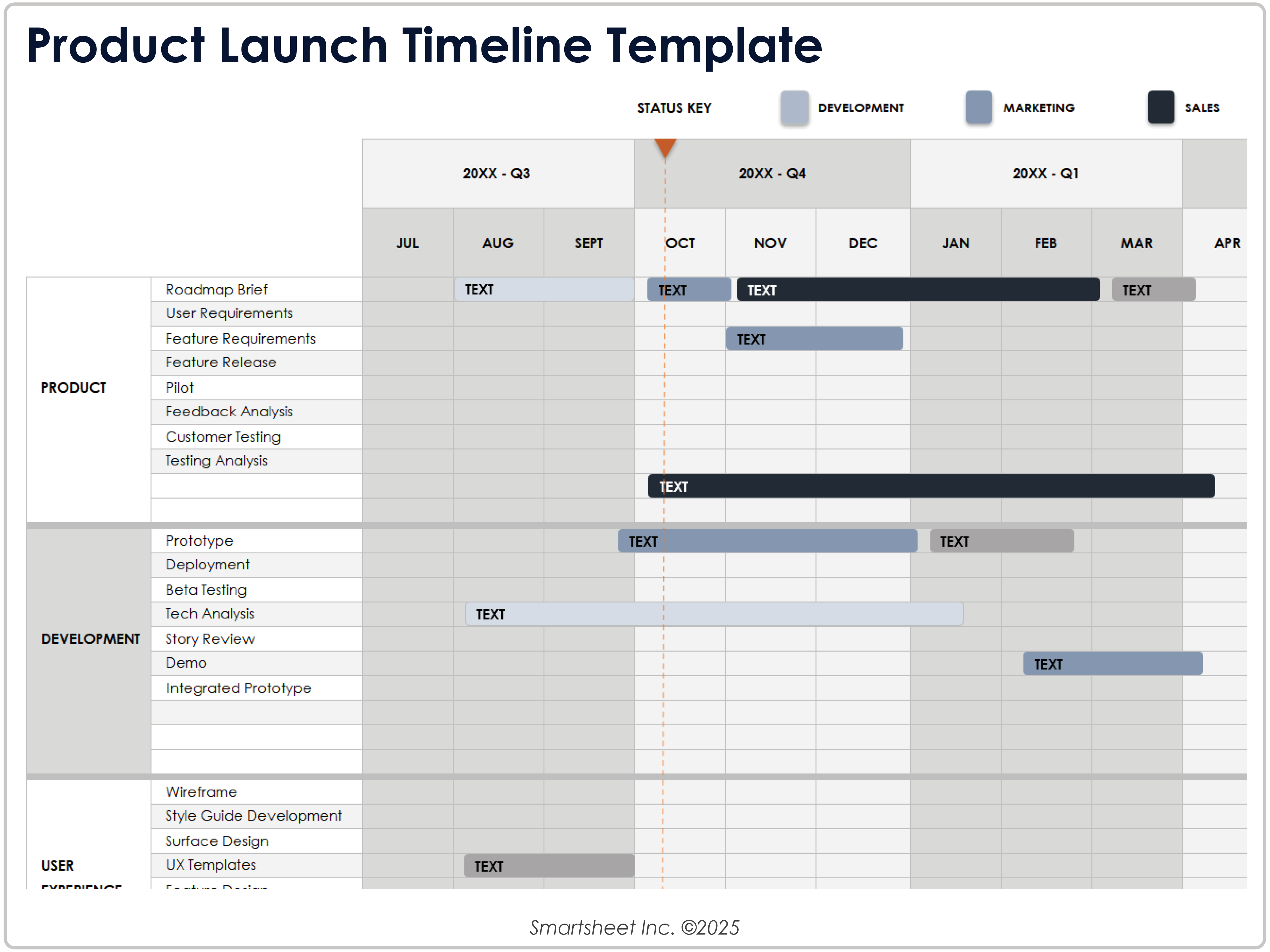 Product Launch Timeline Template