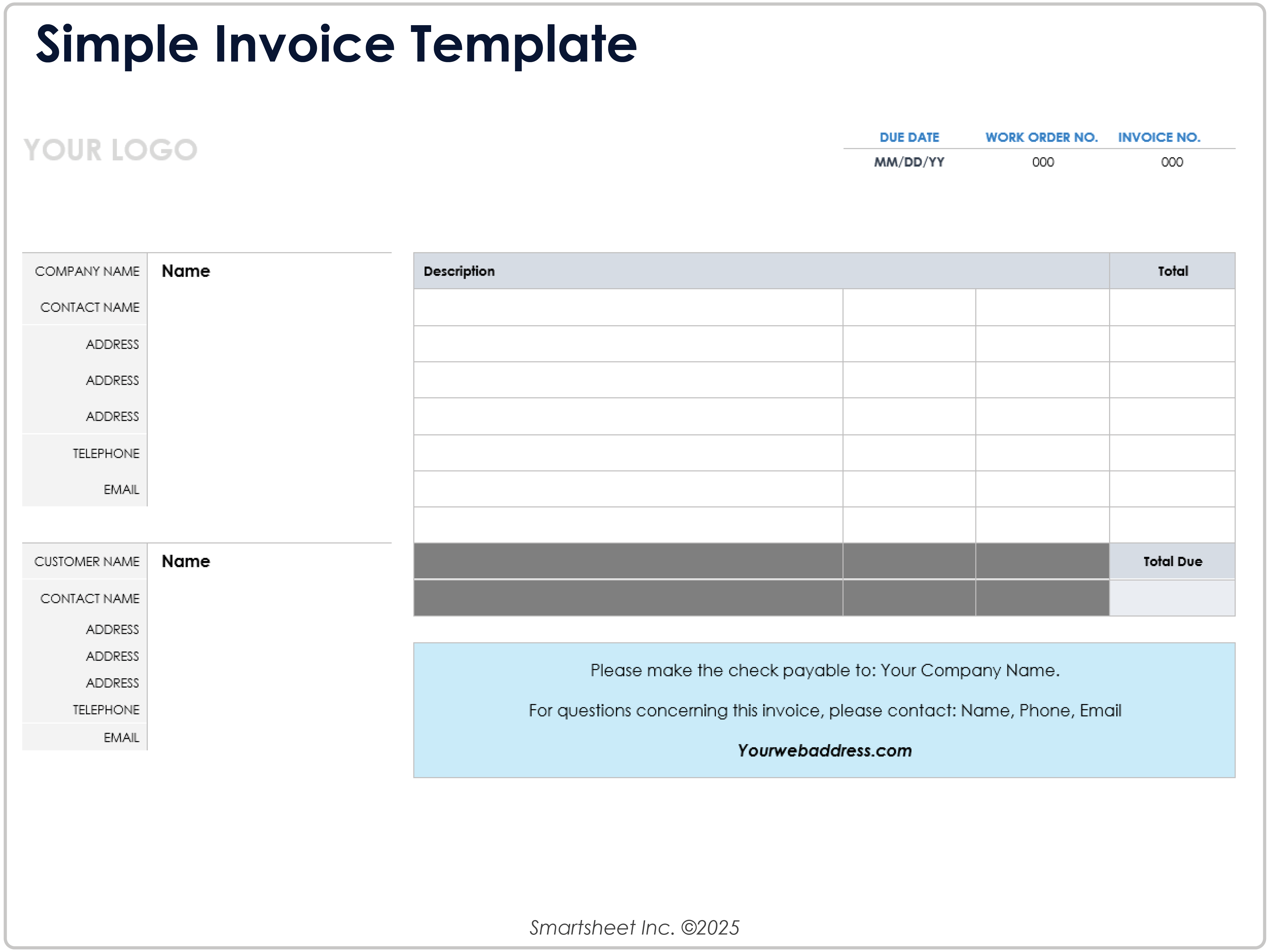 Simple Invoice Template