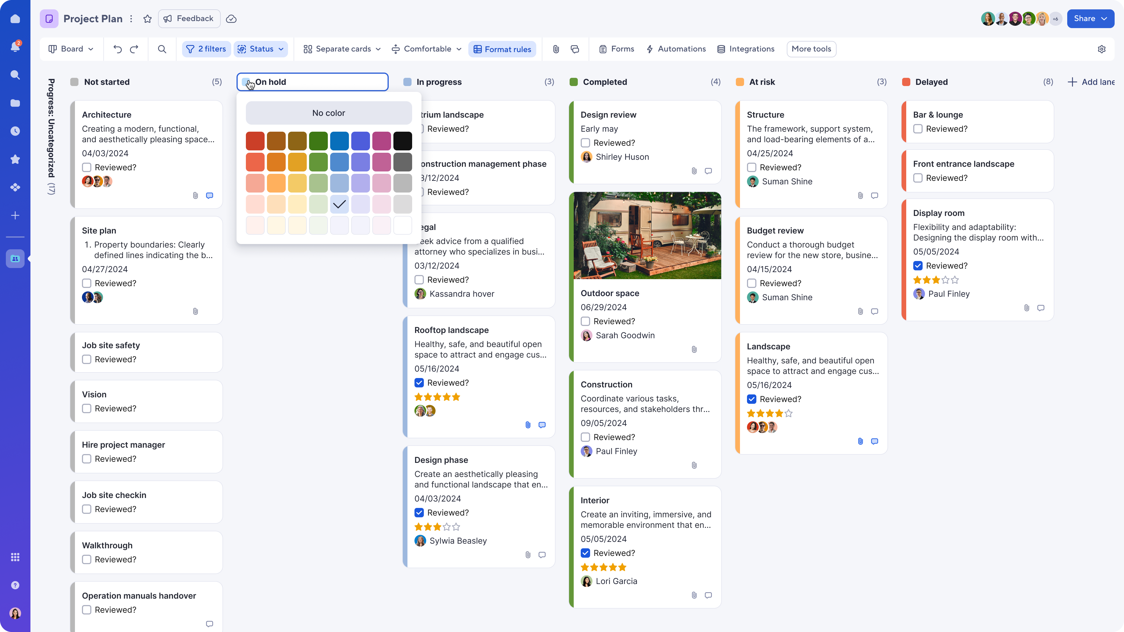 editing color in dropdown
