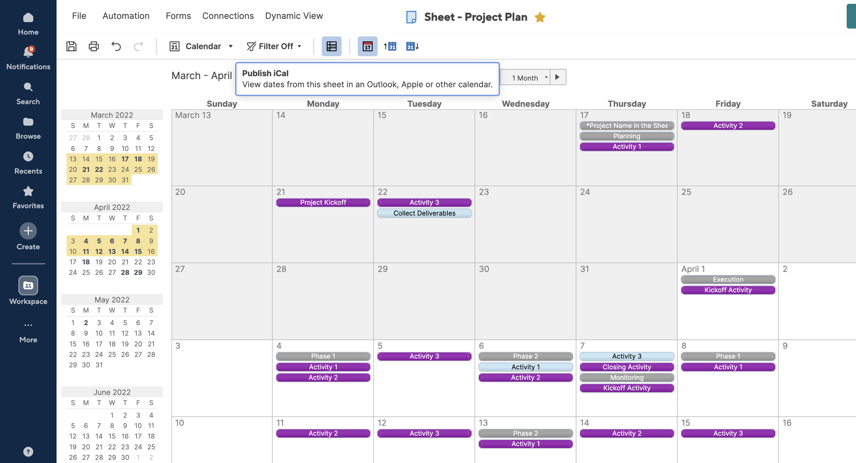 Microsoft Outlook Calendar