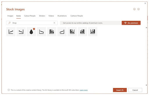 Stock Images Drop Icon
