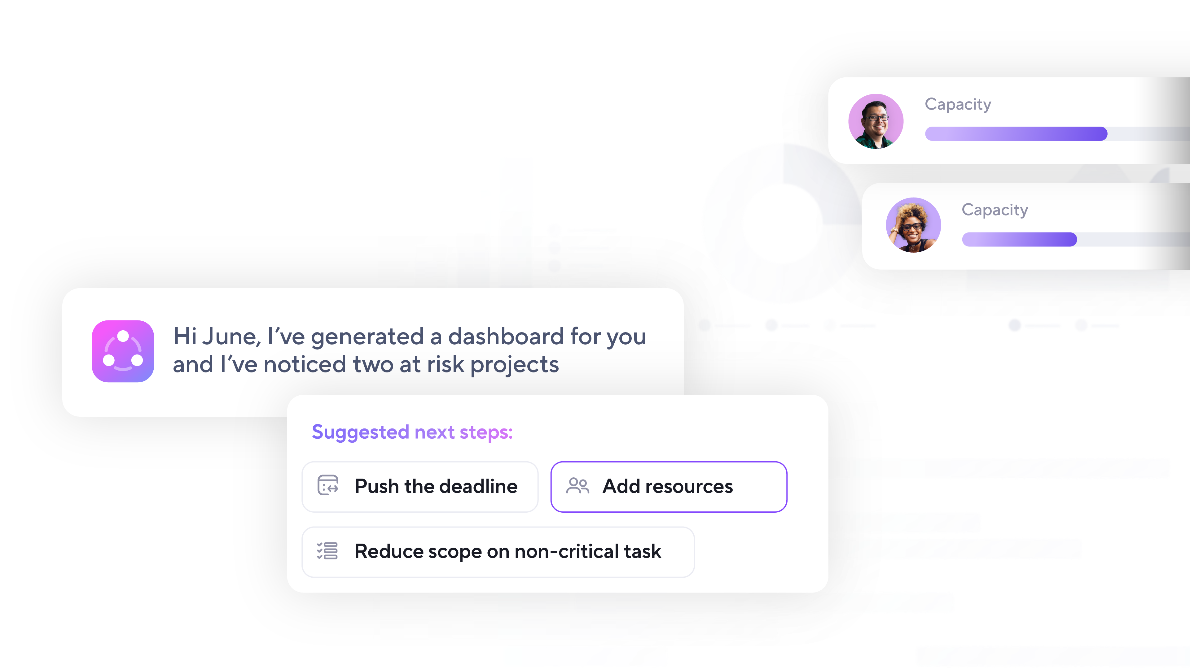 Smartsheet AI agent product screen