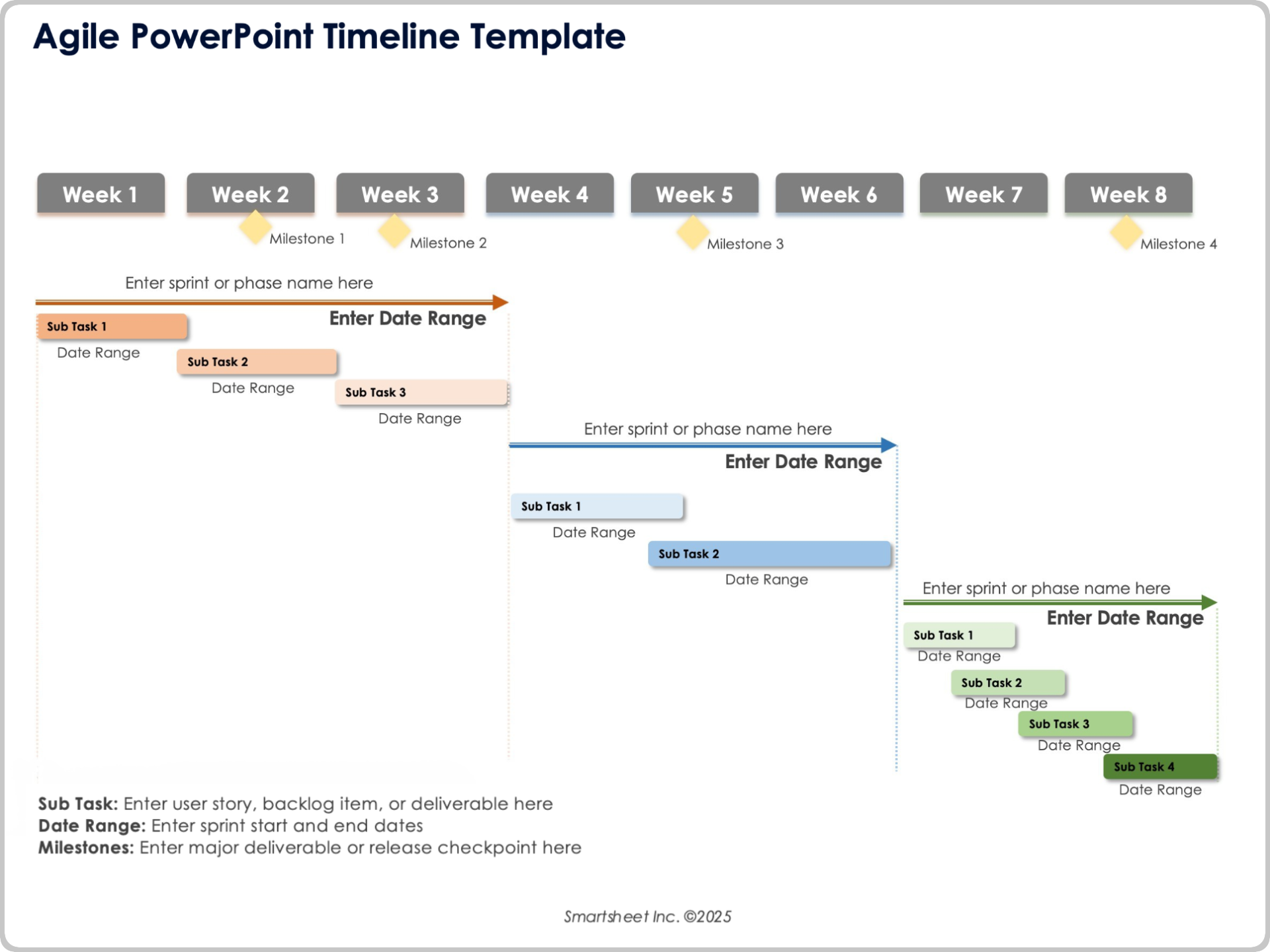 Agile PowerPoint Timeline Template