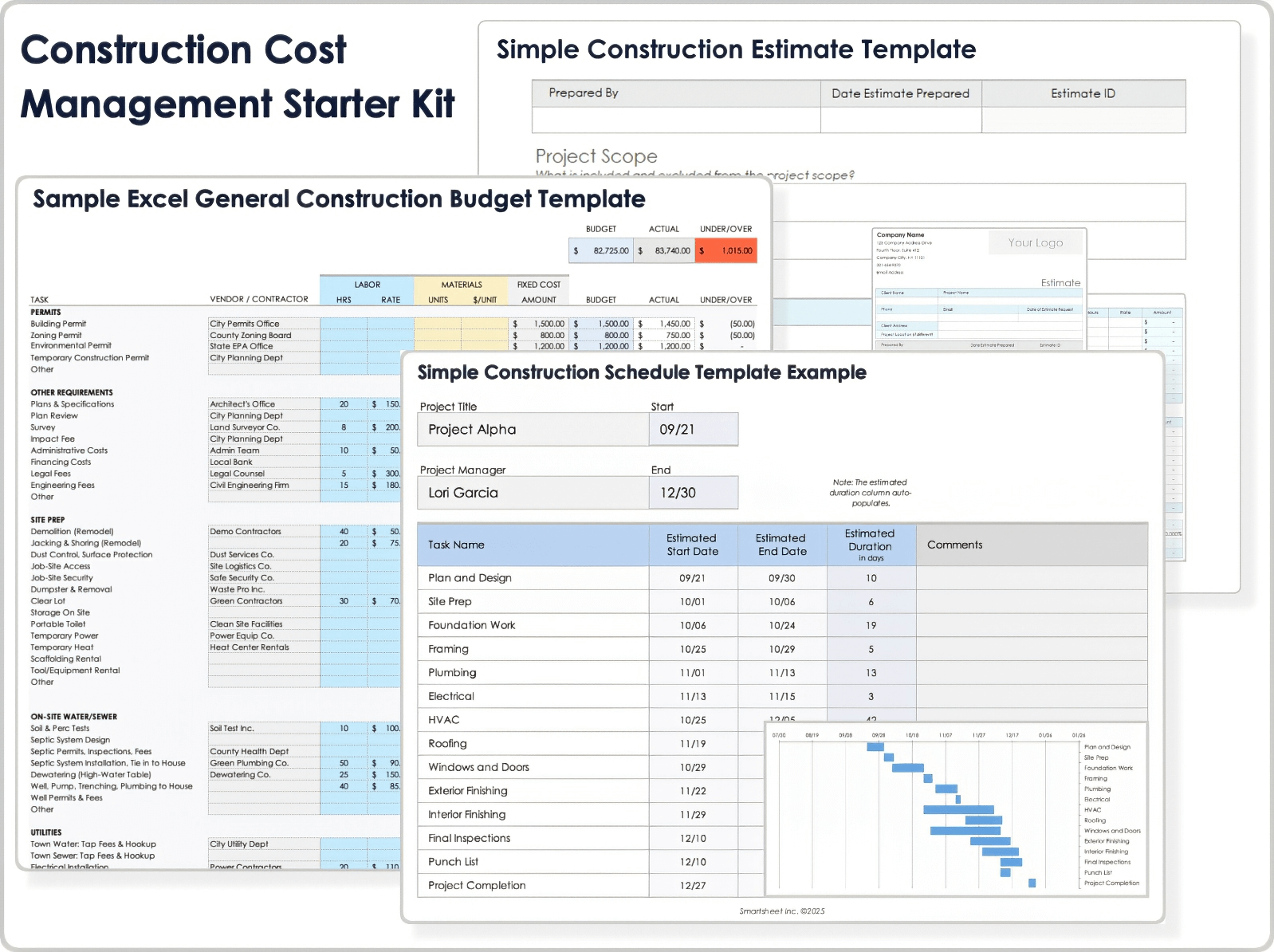 Construction Cost Management Starter Kit