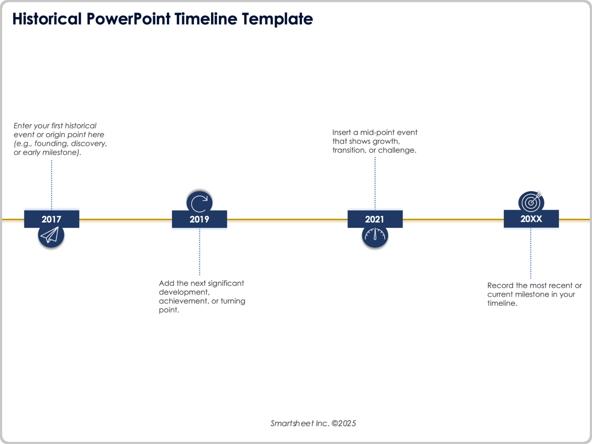 Historical PowerPoint Timeline Template