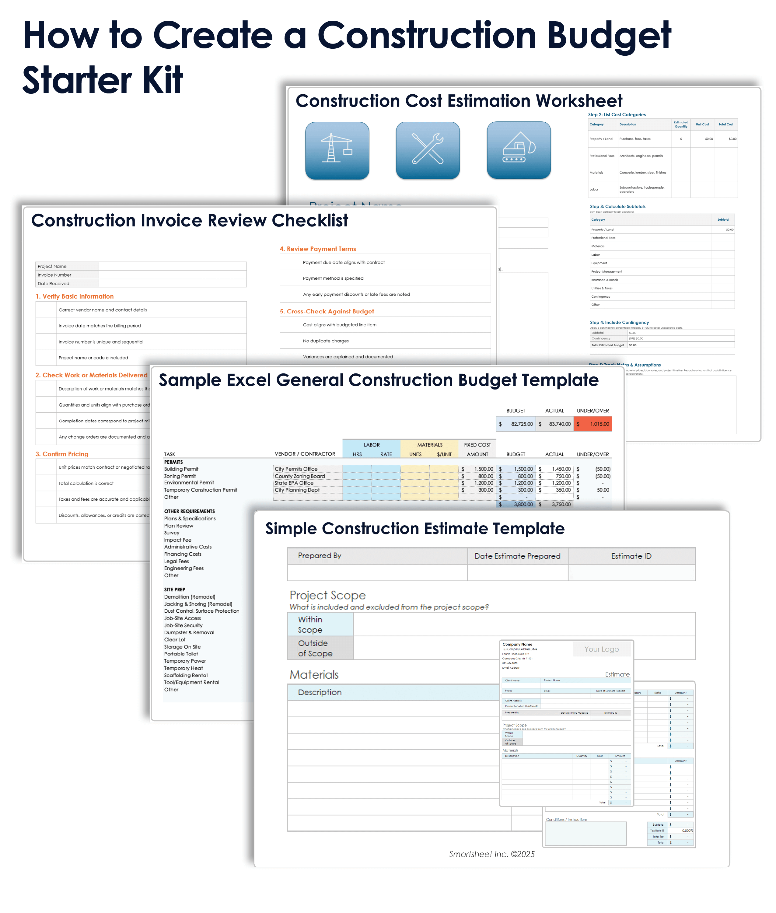 How To Create A Construction Budget Starter Kit