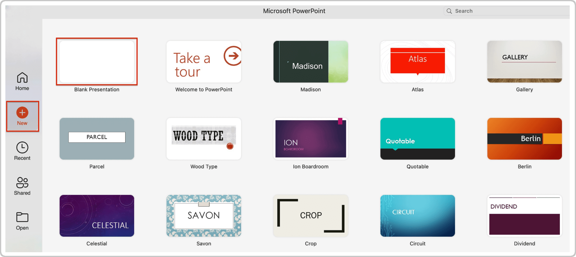 How to Make a Timeline in PowerPoint Click Blank Presentation