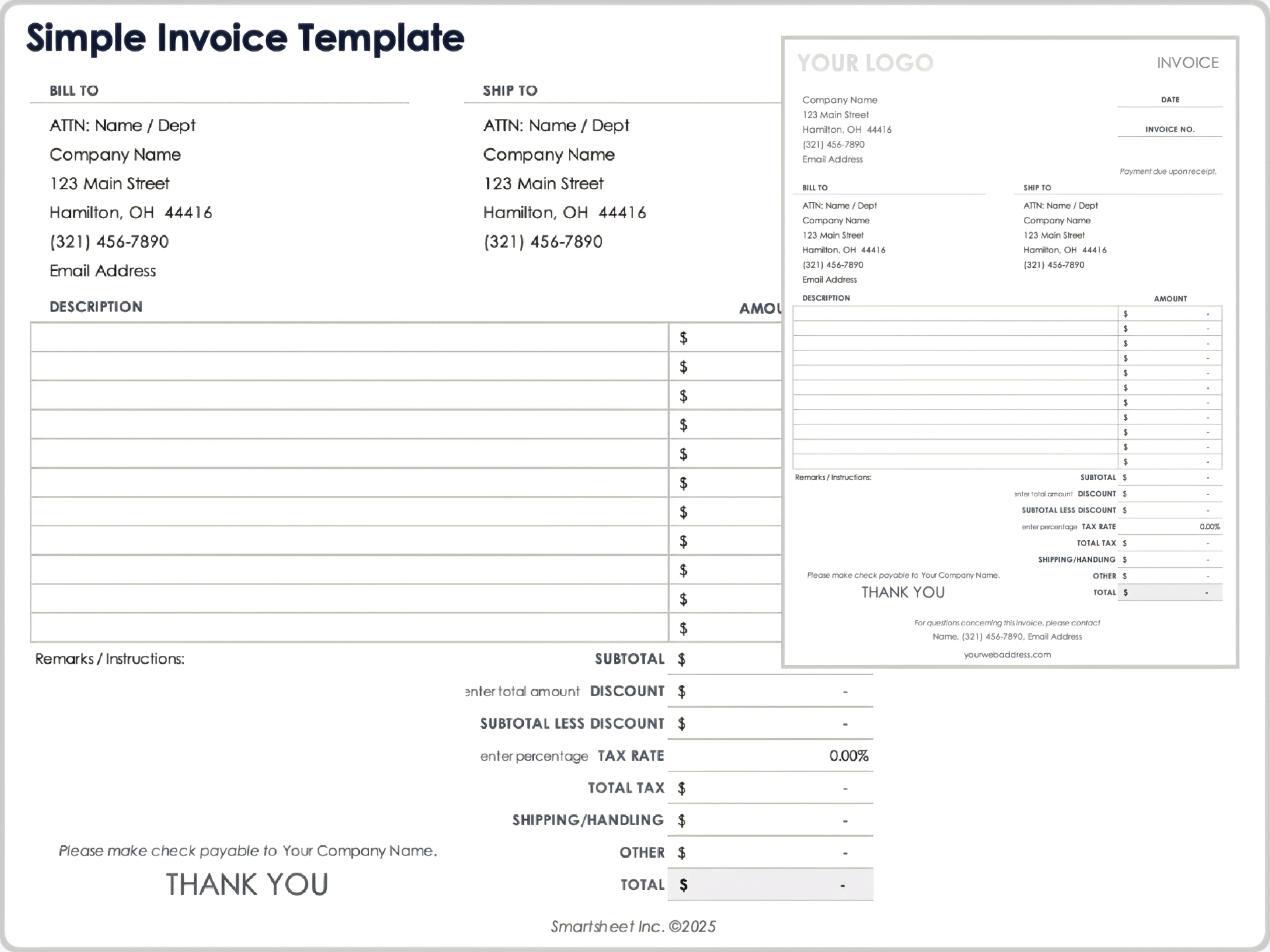 Simple Invoice Template