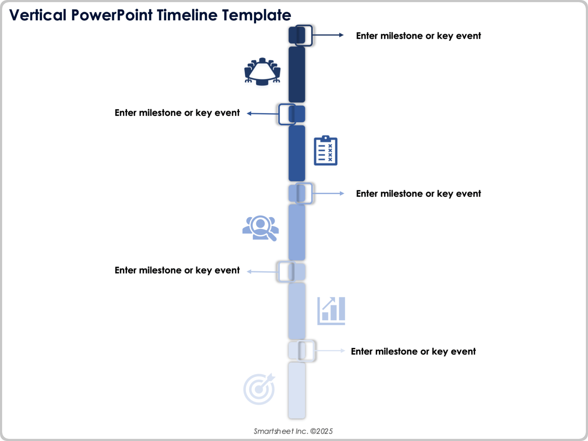 Vertical PowerPoint Timeline Template