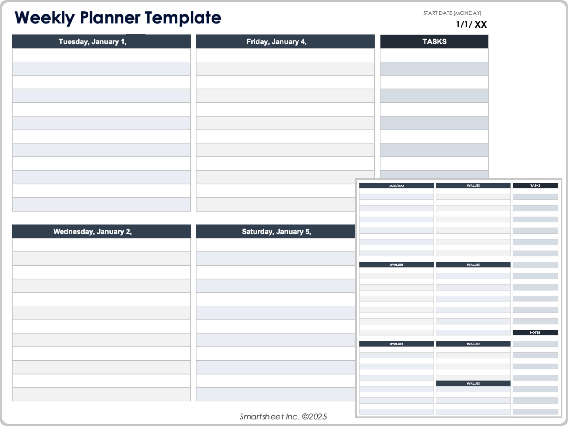 Weekly Planner Template