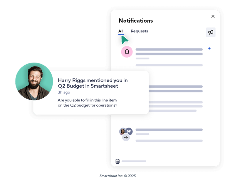 Notifications in Smartshet