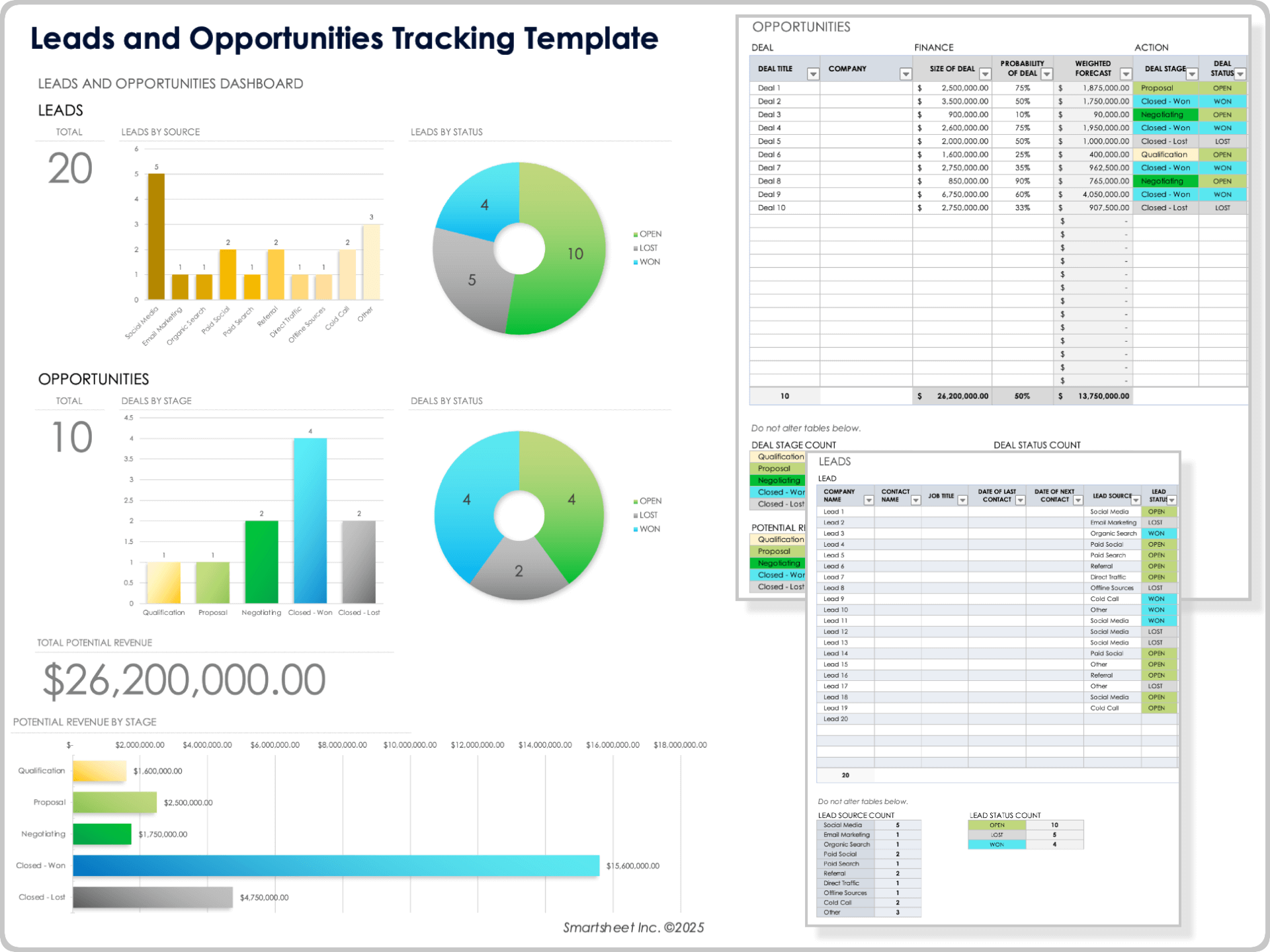 Leads and Opportunities Tracking Template