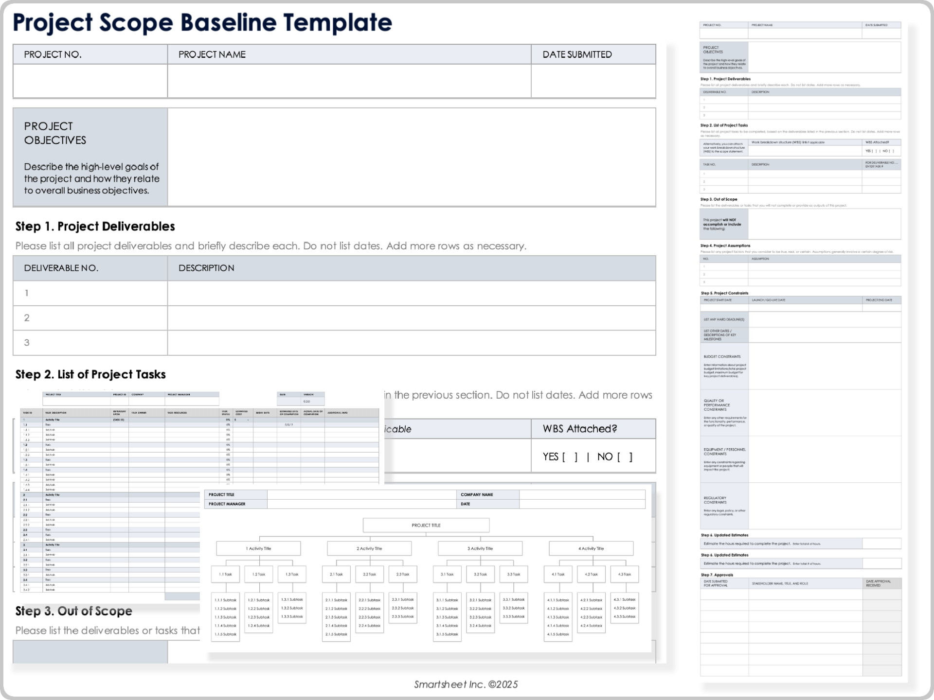 Project Scope Baseline Template