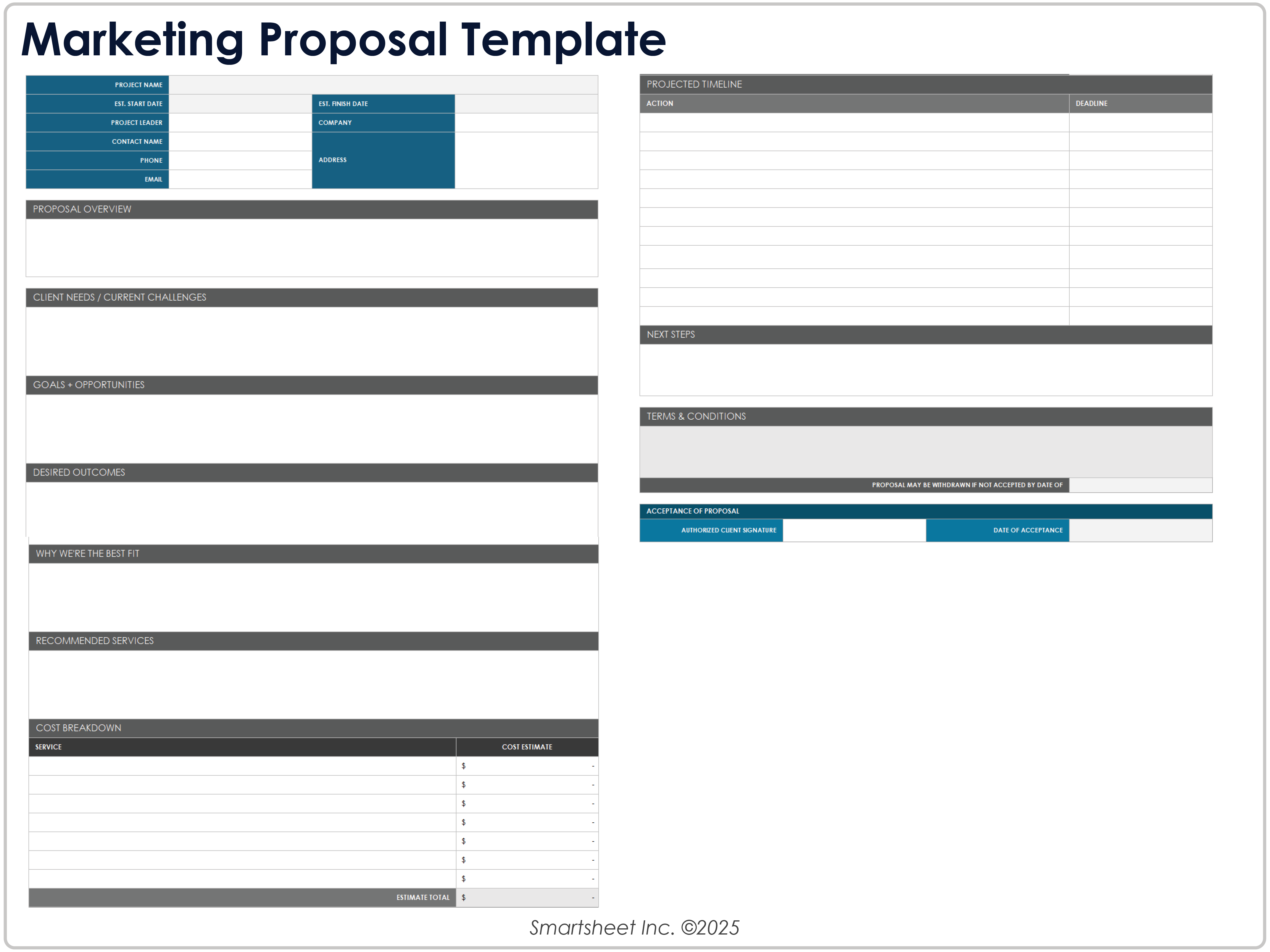 Marketing Proposal Template