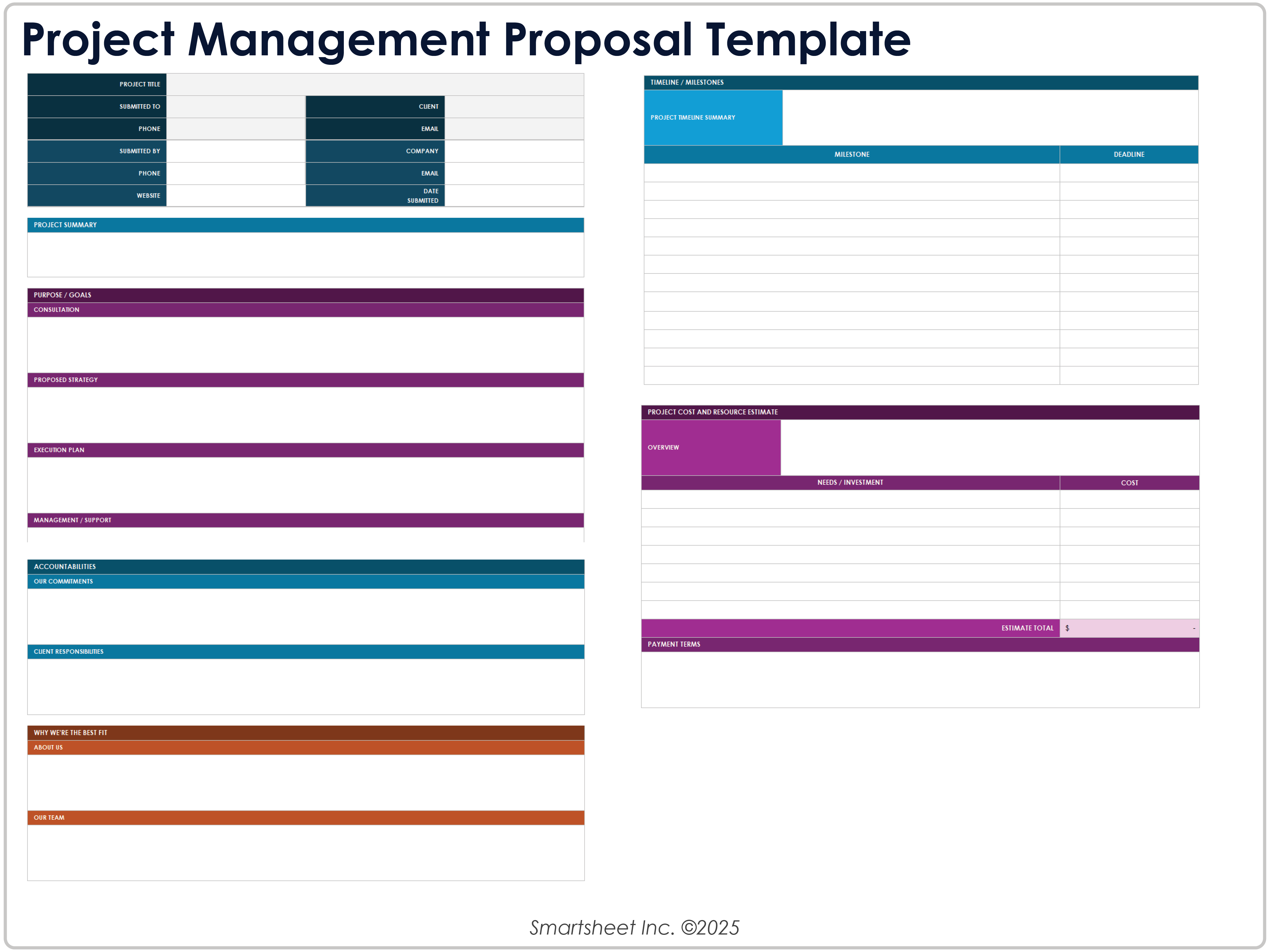 Project Management Proposal Template