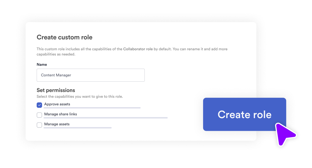 Gain more control with a customizable user role in Brandfolder