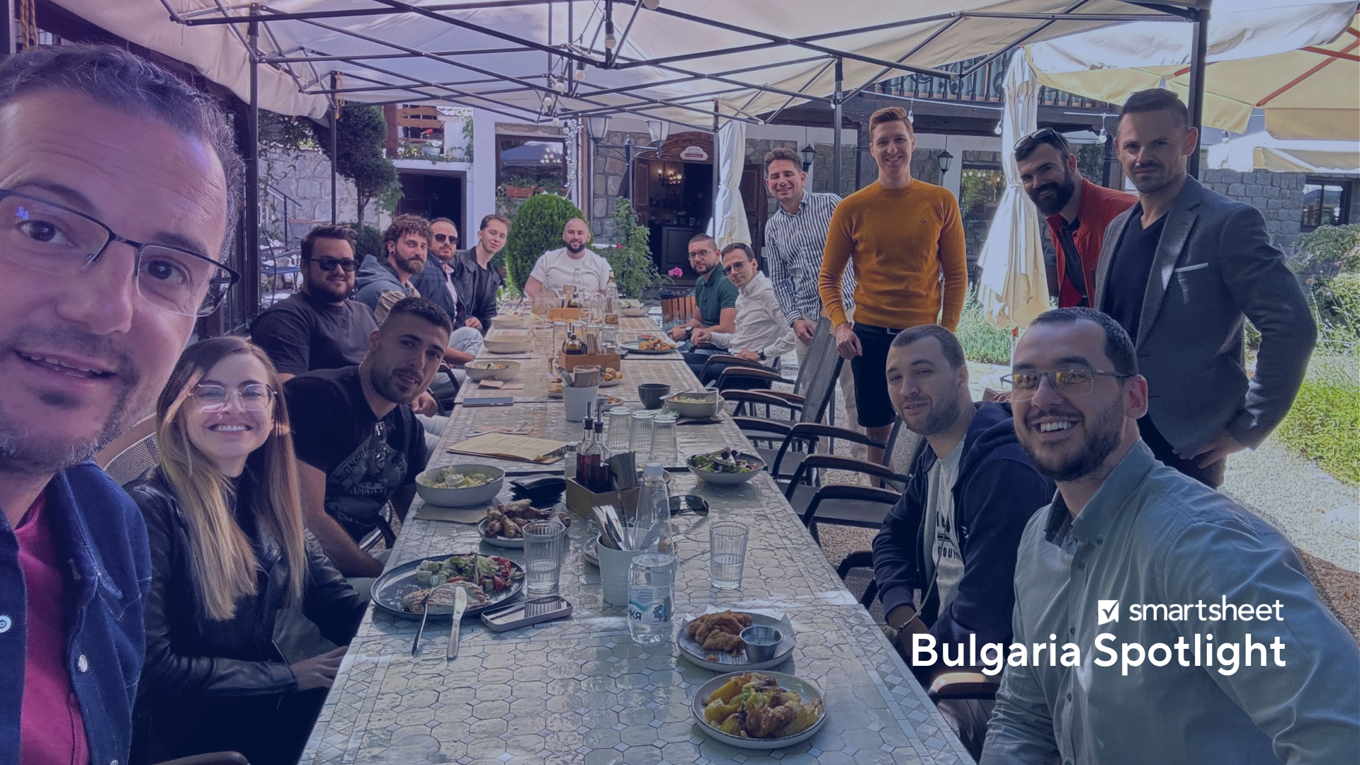 Team photo of the Smartsheet Bulgaria team