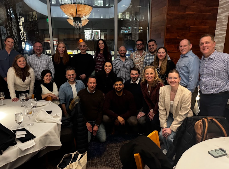 PAC members at dinner