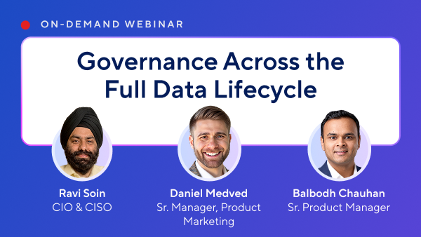 Governance Across the Full Data Lifecycle