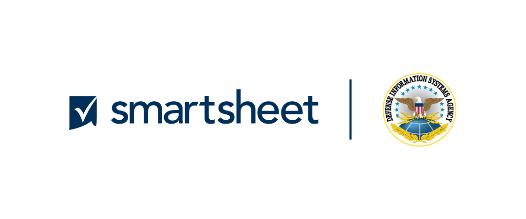 Smartsheet and U.S. Department of Defense logos