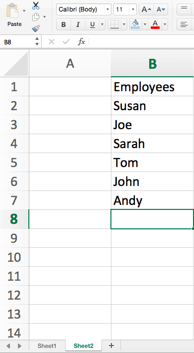 Conditional formatting second sheet Excel
