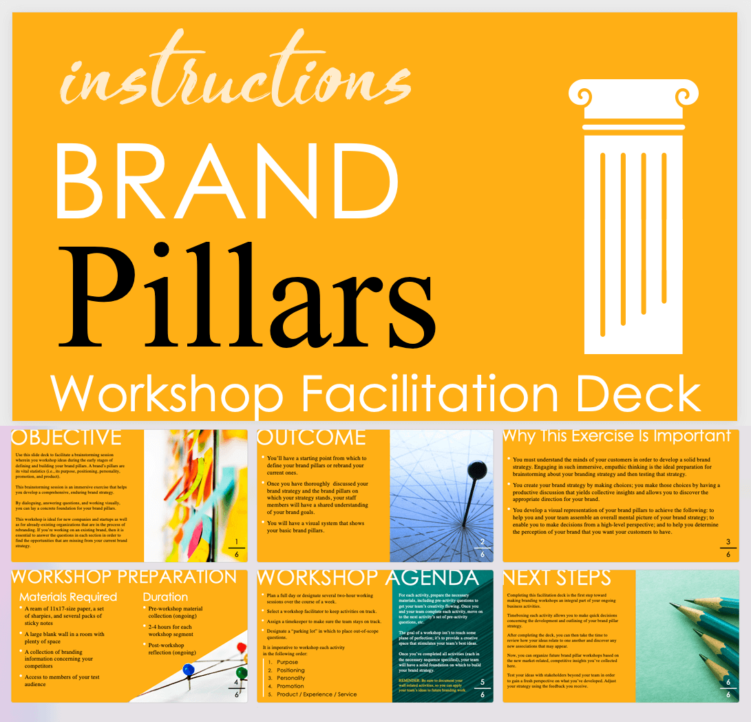 Brand Pillars Workshop Facilitation Kit Instructions