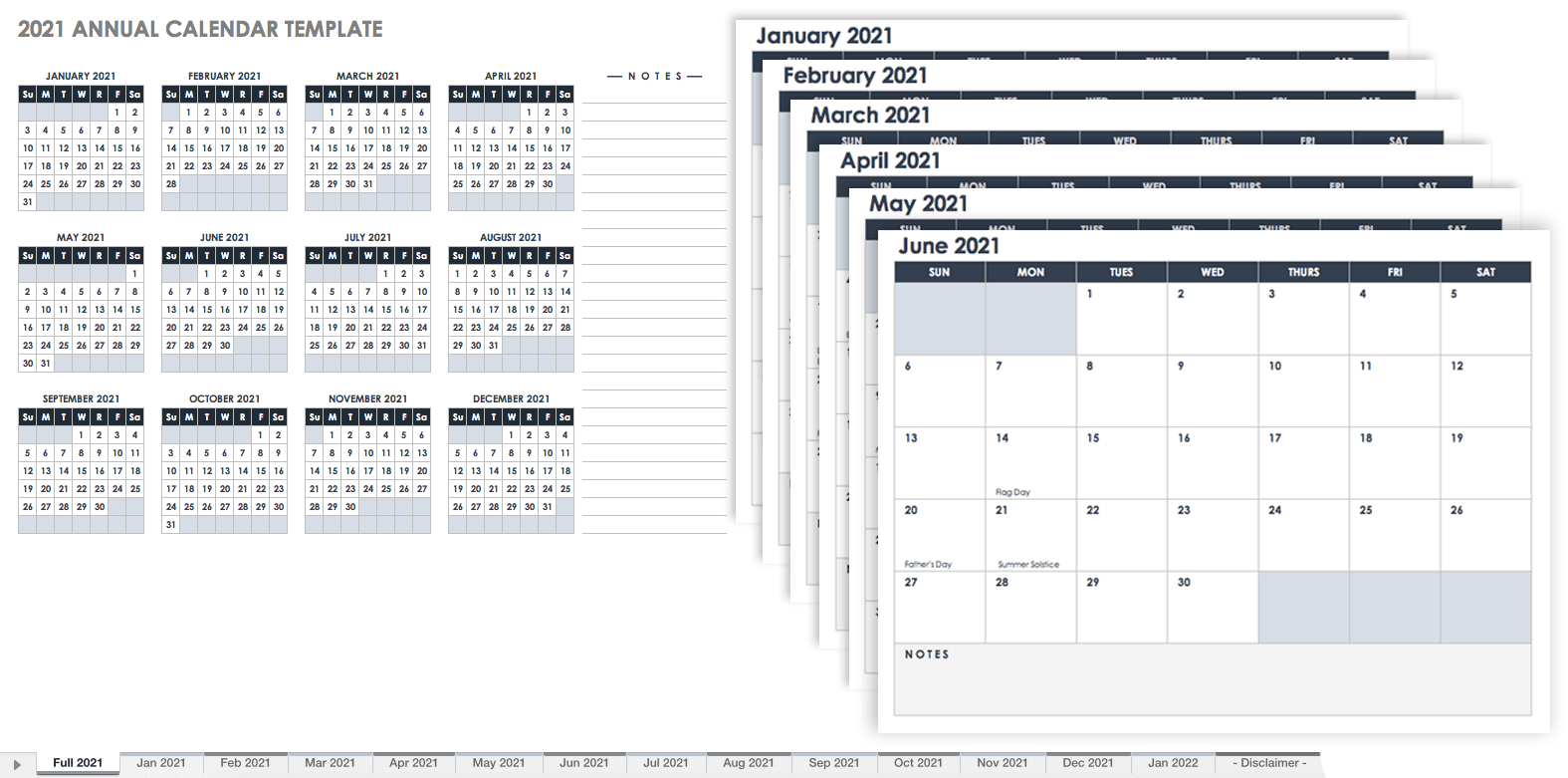 Free Excel Calendar Templates