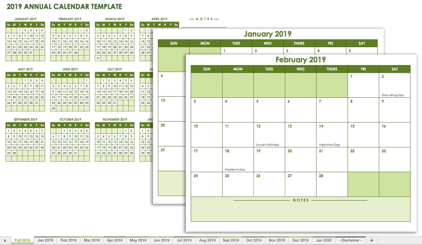 Powerpoint Calendar Template 2018 from www.smartsheet.com