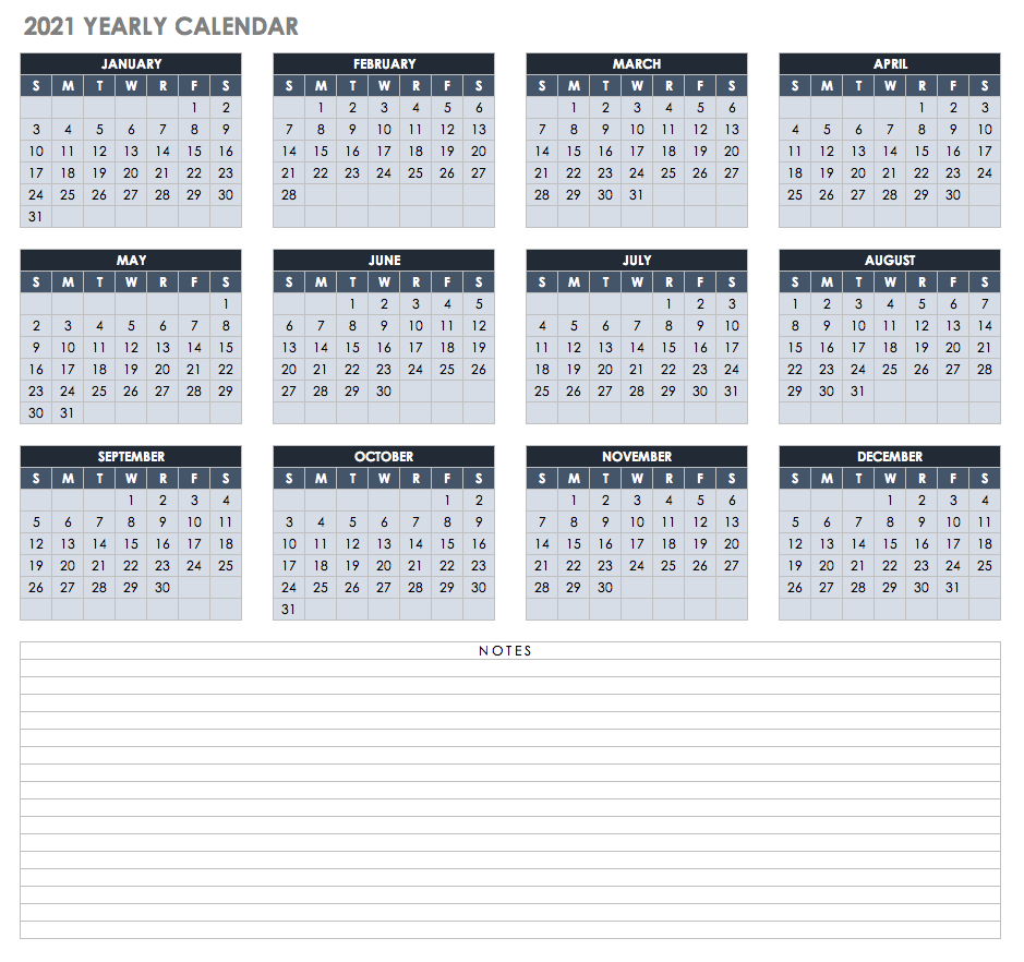 Free Google Calendar Templates Smartsheet