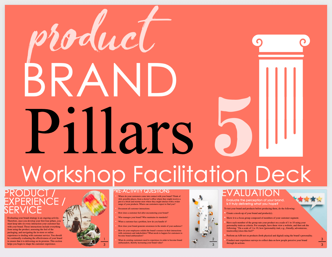 Brand Pillars Workshop Facilitation Product Experience Service