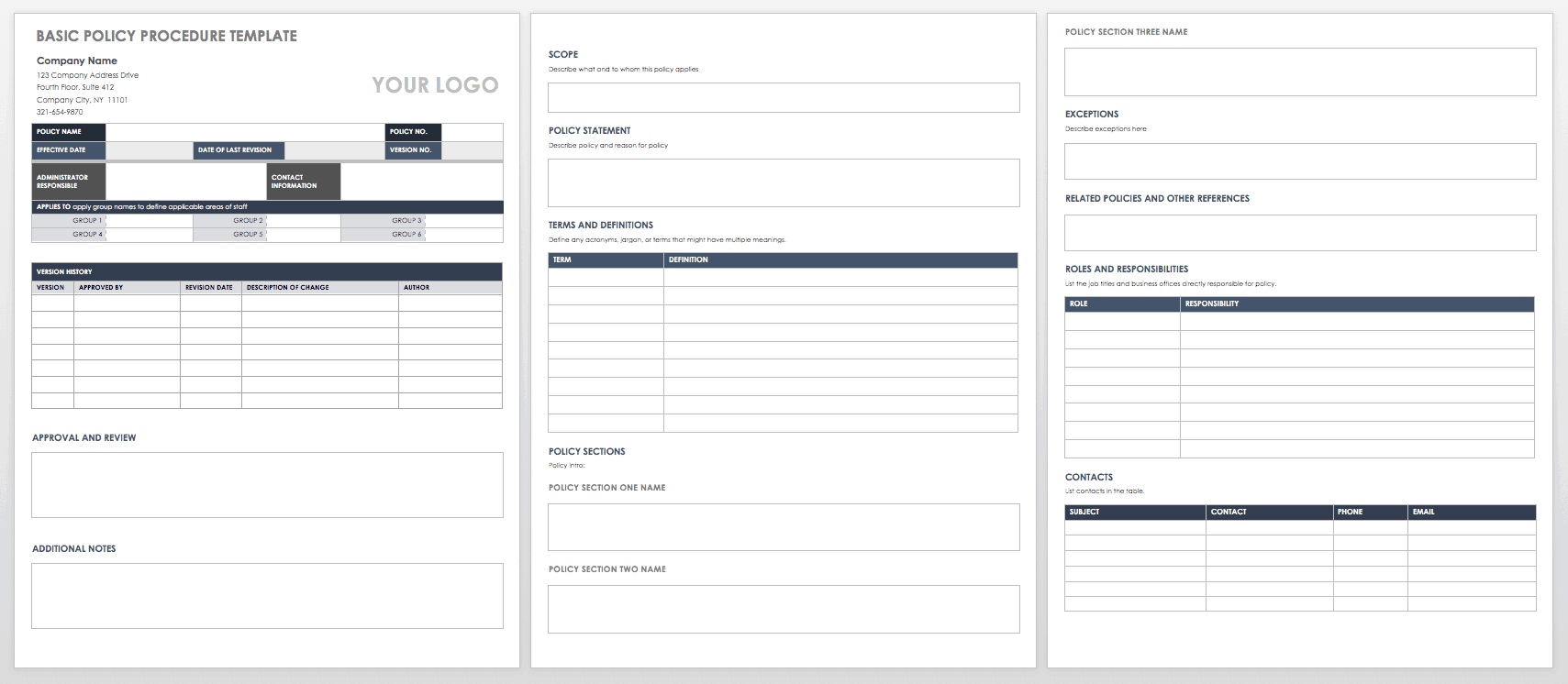 How to Write Policies and Procedures  Smartsheet