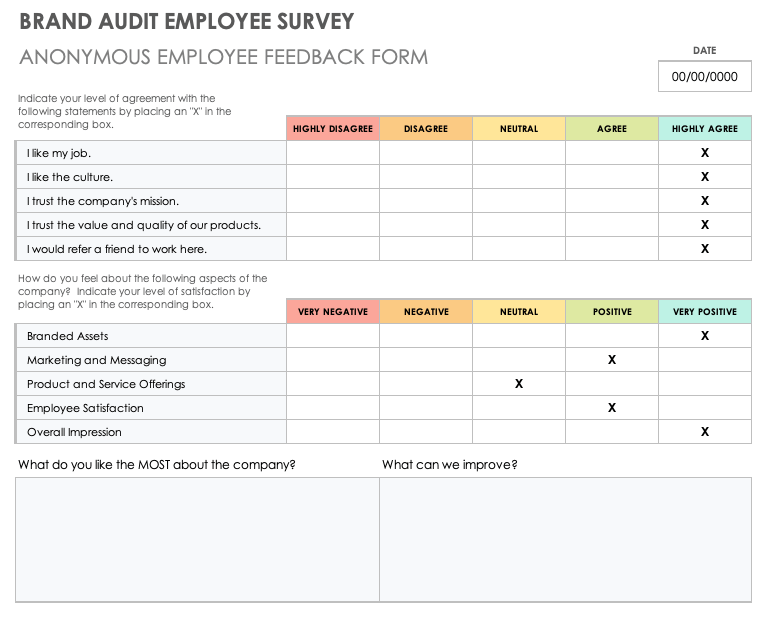 Brand Audit Employee Survey