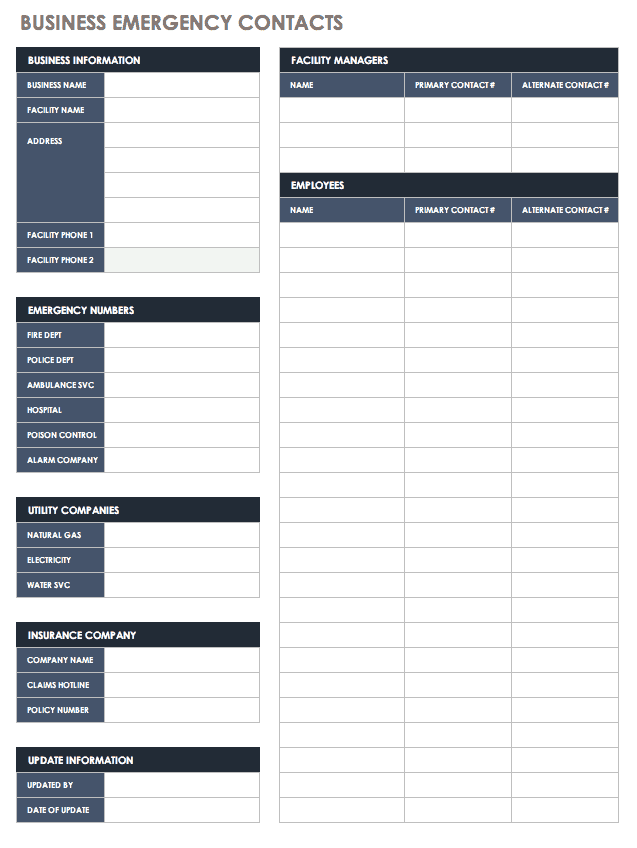 Excel Contact Database Template from www.smartsheet.com