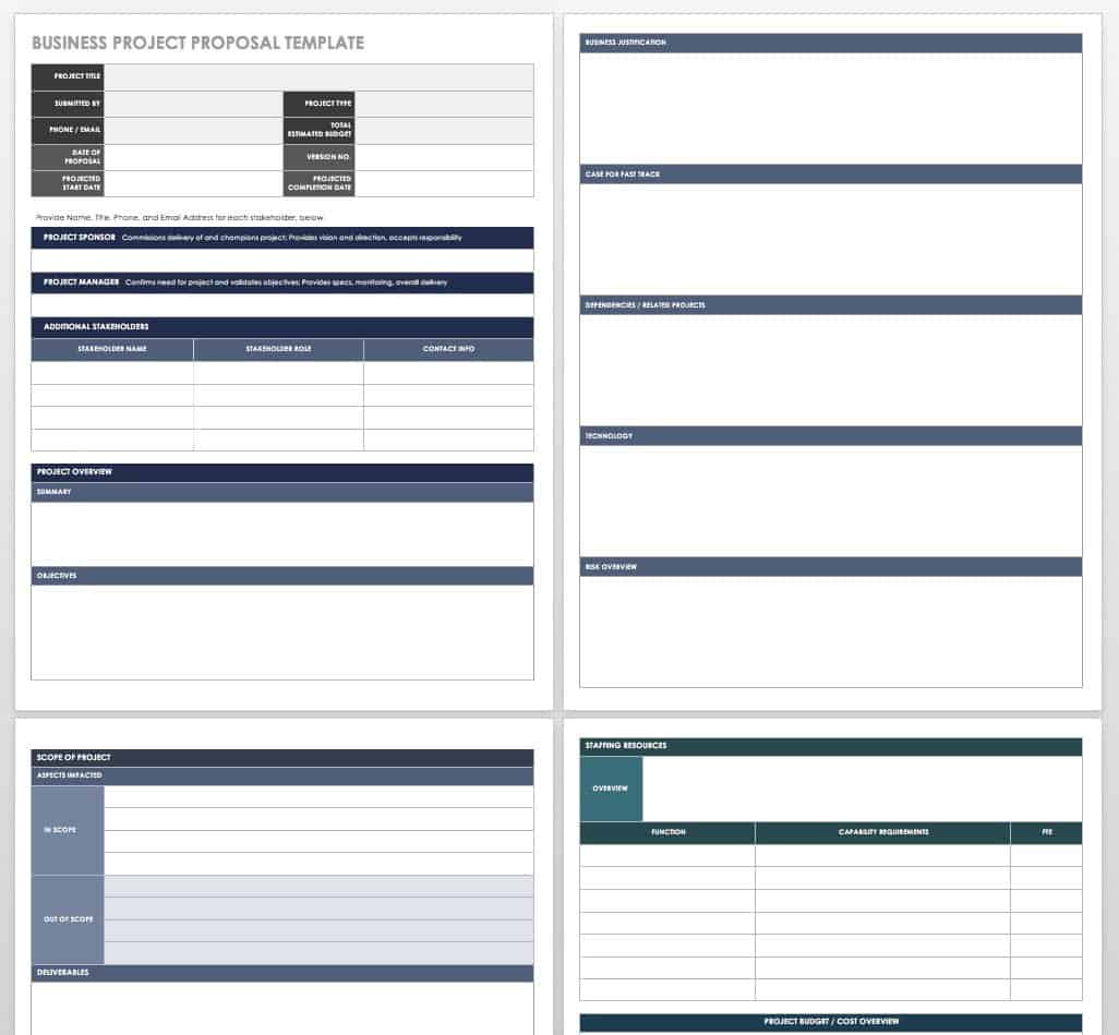 23 Free Project Proposal Templates + Tips  Smartsheet With Regard To Free Business Proposal Template Ms Word