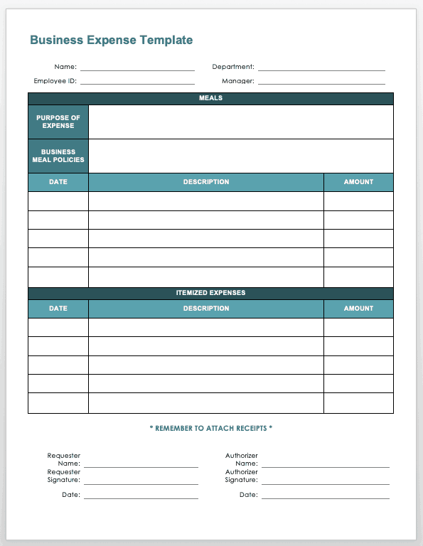 Expenses Report Template Excel from www.smartsheet.com