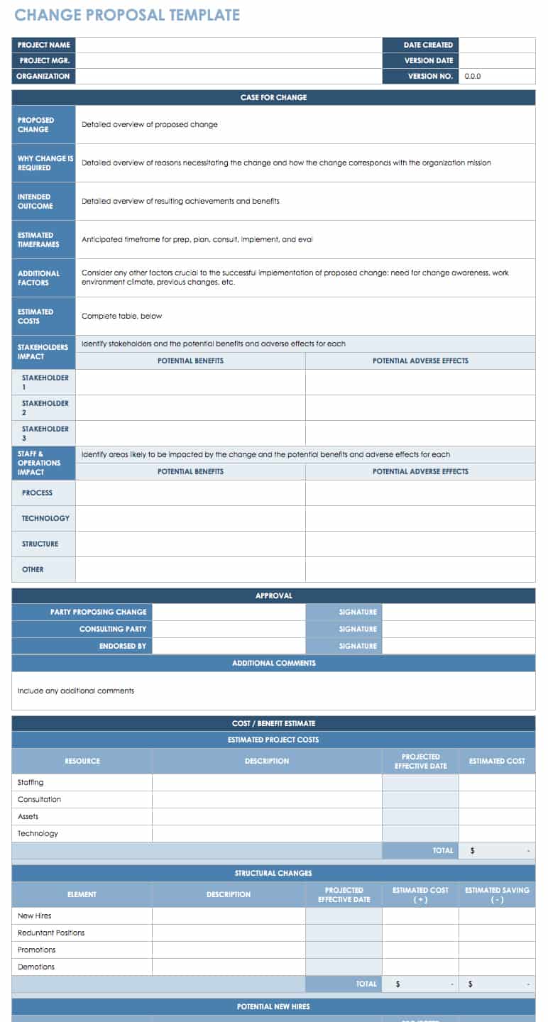 Change Management Plan Template Excel from www.smartsheet.com