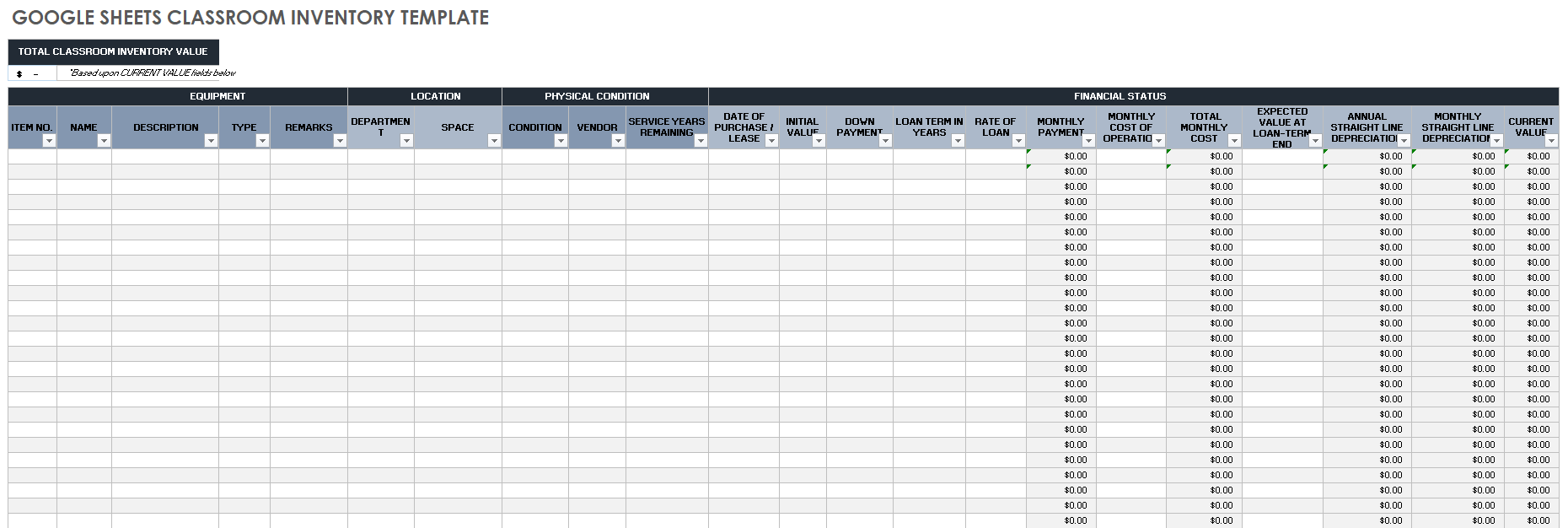 Office Supply Inventory Template - Download in Word, Google Docs, PDF,  Google Sheets, Apple Pages