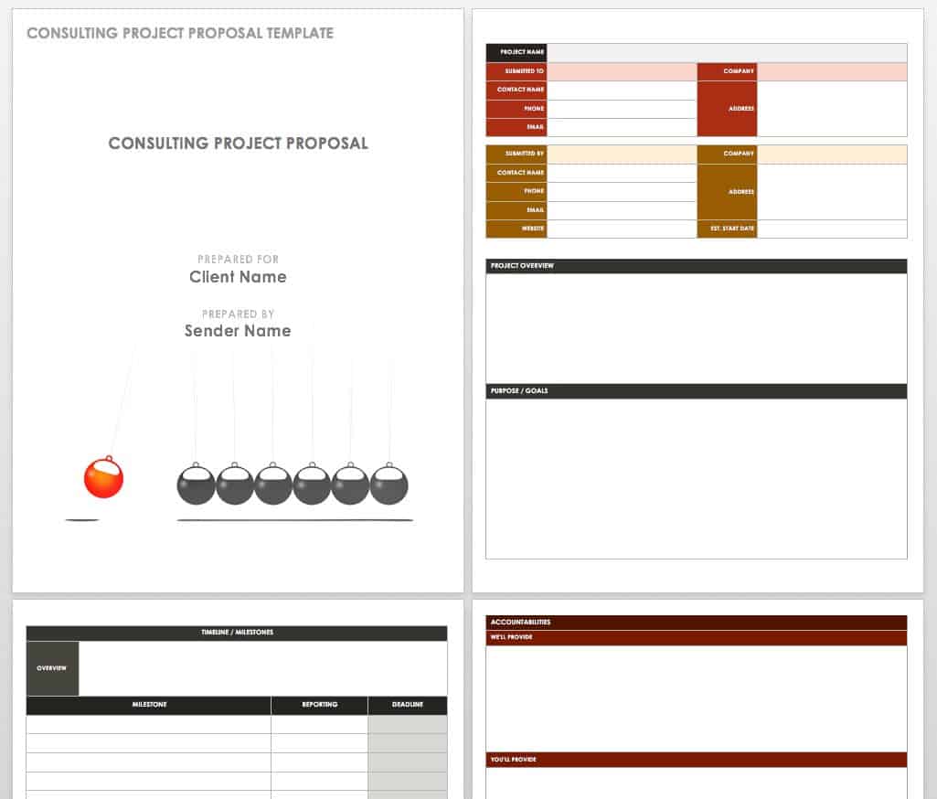 20 Free Project Proposal Templates + Tips  Smartsheet In Software Project Proposal Template Word