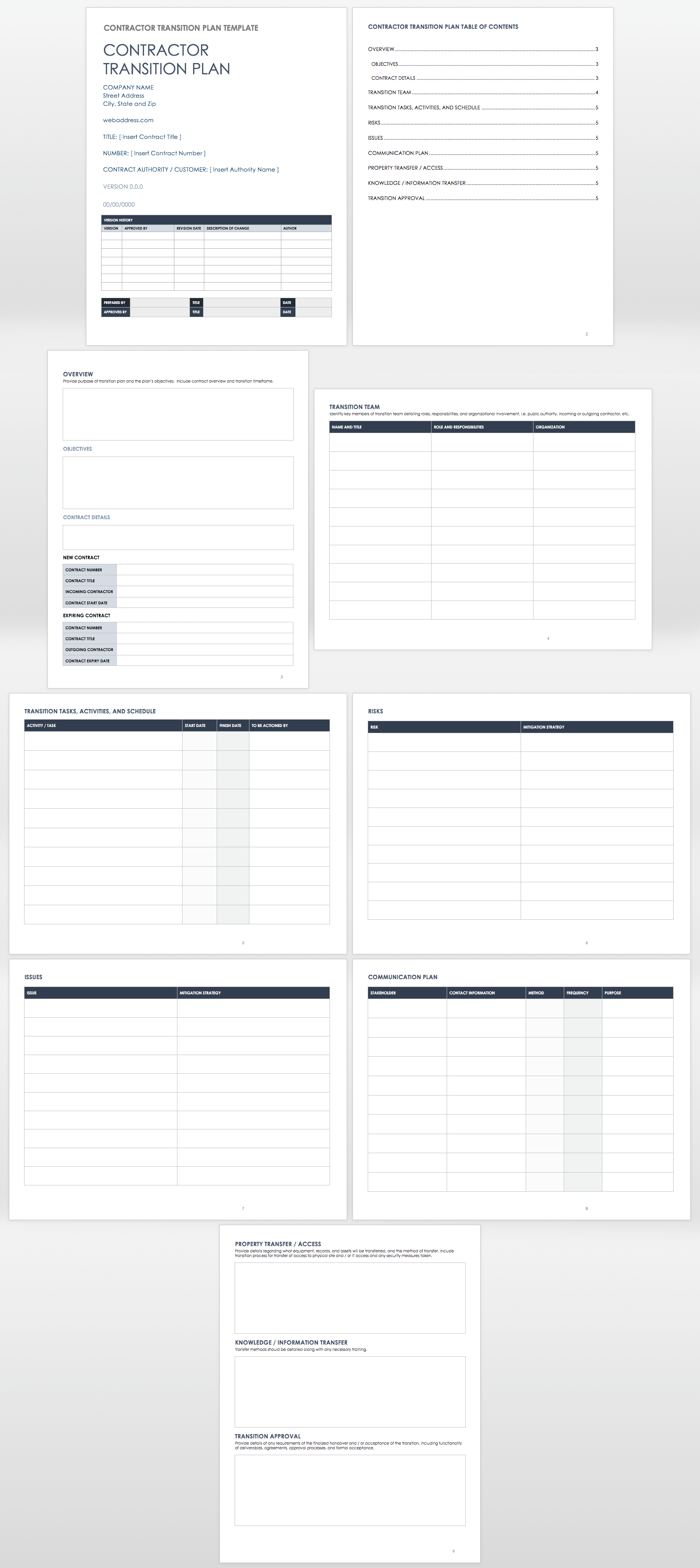 Project Management Transition Plan Template from www.smartsheet.com