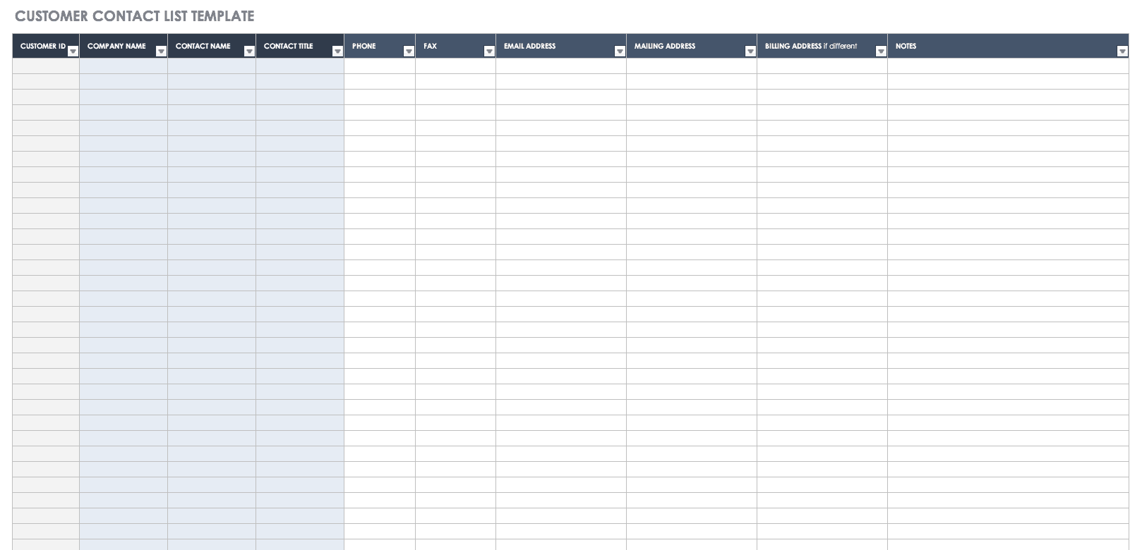 Contact Directory Template from www.smartsheet.com