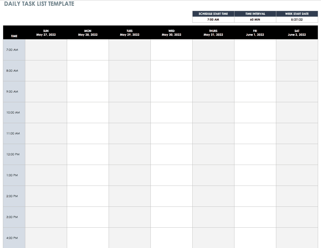 20+ Free Task and Checklist Templates  Smartsheet Intended For Daily Task List Template Word