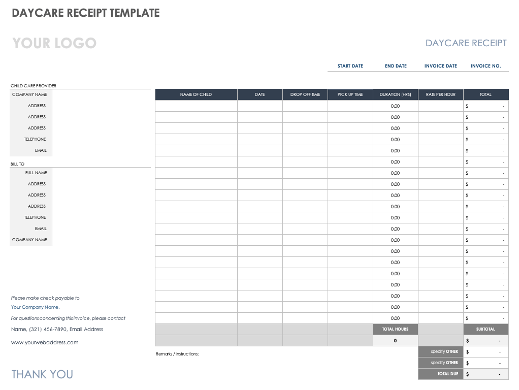 Unit Price Sales Invoice / Receipt Template 2023, Microsoft Excel, Easy  To Use