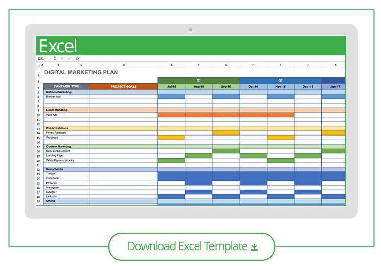 Free Marketing Plan Templates for Excel Smartsheet