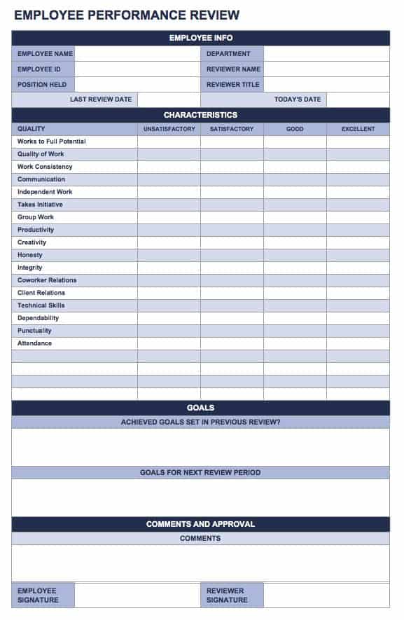 Employee-Performance-Review-Template
