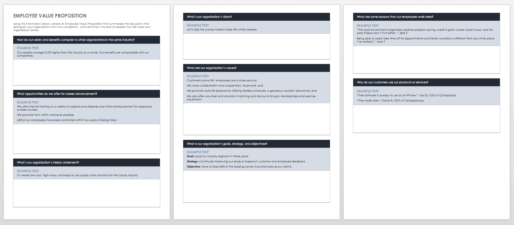 Free Value Proposition Templates  Smartsheet