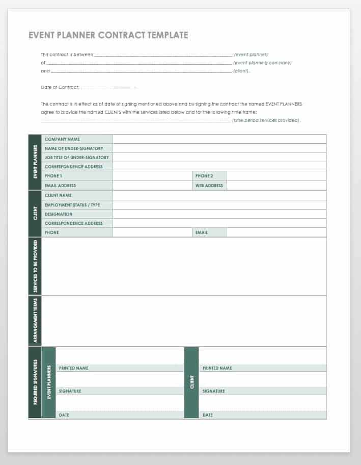 Event Planner Template 11 Free Word Excel PDF Formats Samples Examples Designs