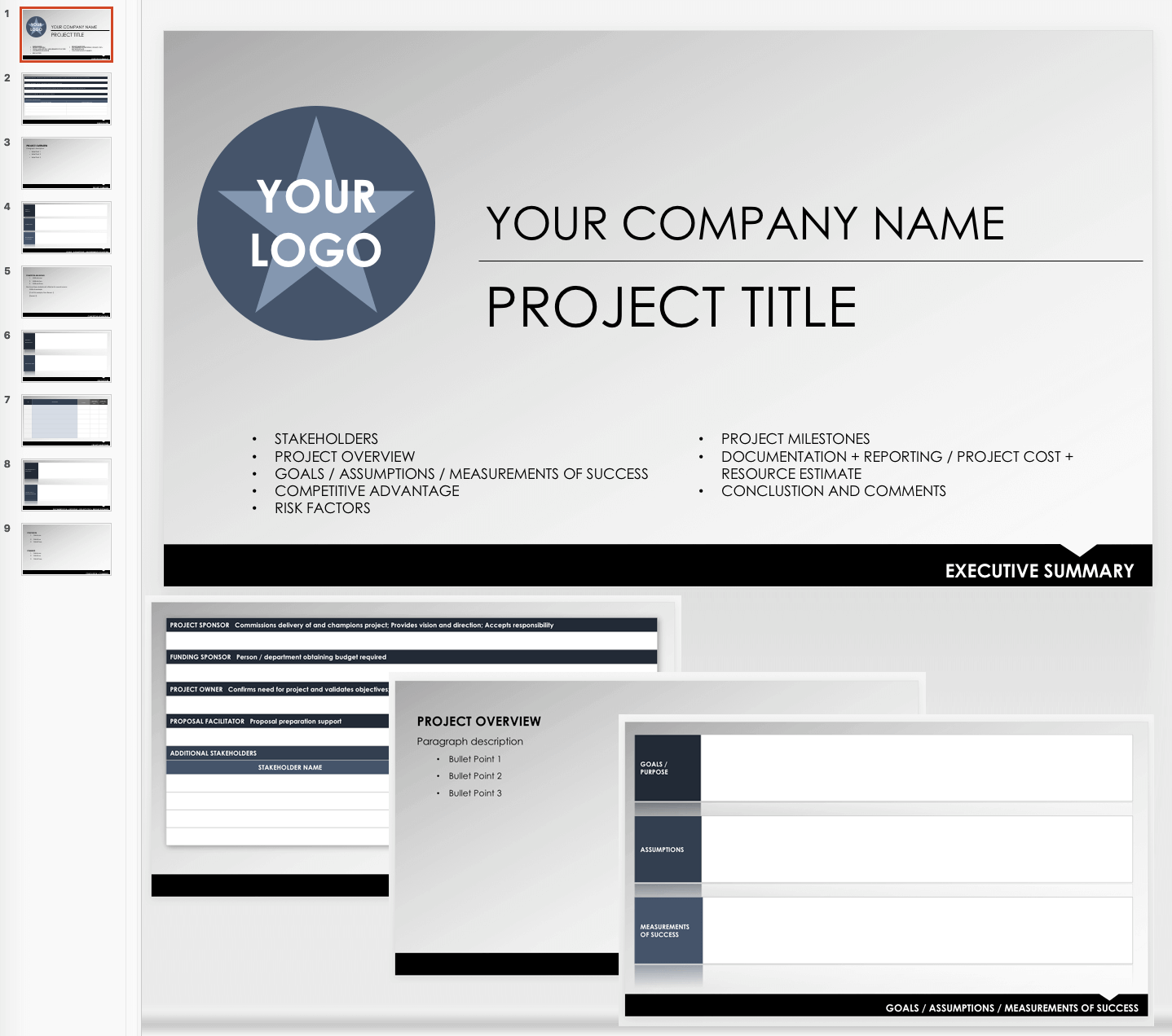 Executive Overview Template from www.smartsheet.com