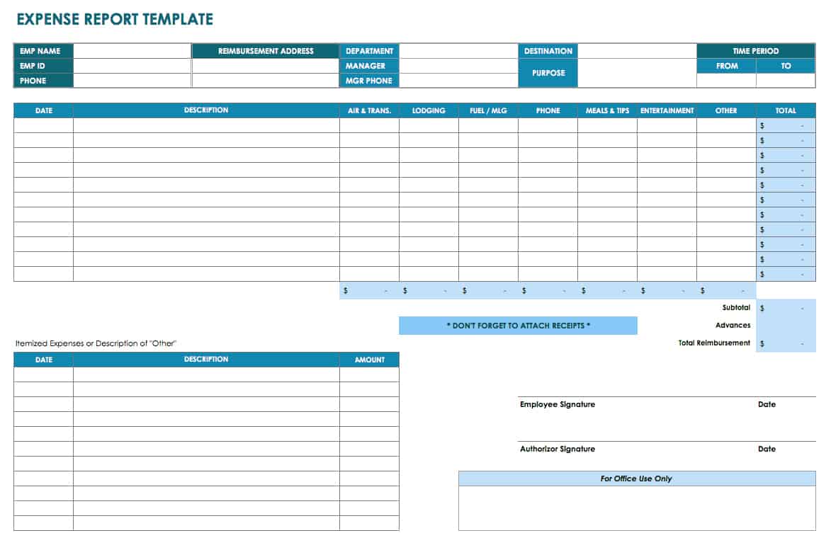 Free Accounting Templates in Excel  Smartsheet Within Double Entry Journal Template For Word