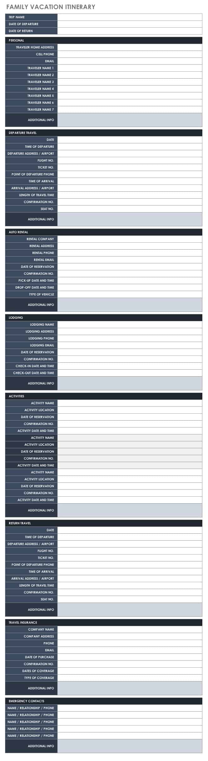 Online Travel Itinerary Template from www.smartsheet.com