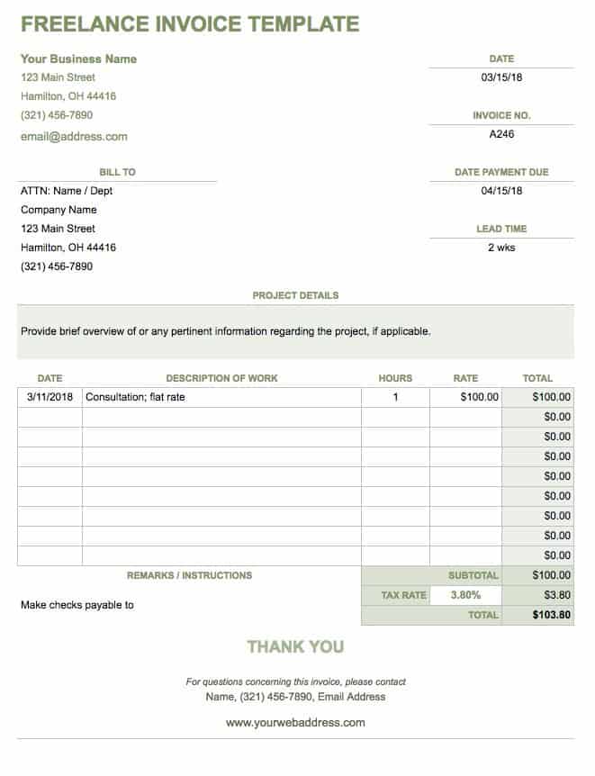 Bill Sheet Template from www.smartsheet.com